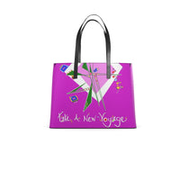 Leather Kika Tote Bag - Take A New Voyage