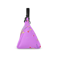 Leather Slouch Bag - Yellow Leaves