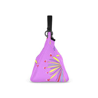 Leather Slouch Bag - Yellow Leaves