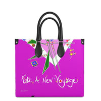 Leather Shopper Bag - Take A New Voyage