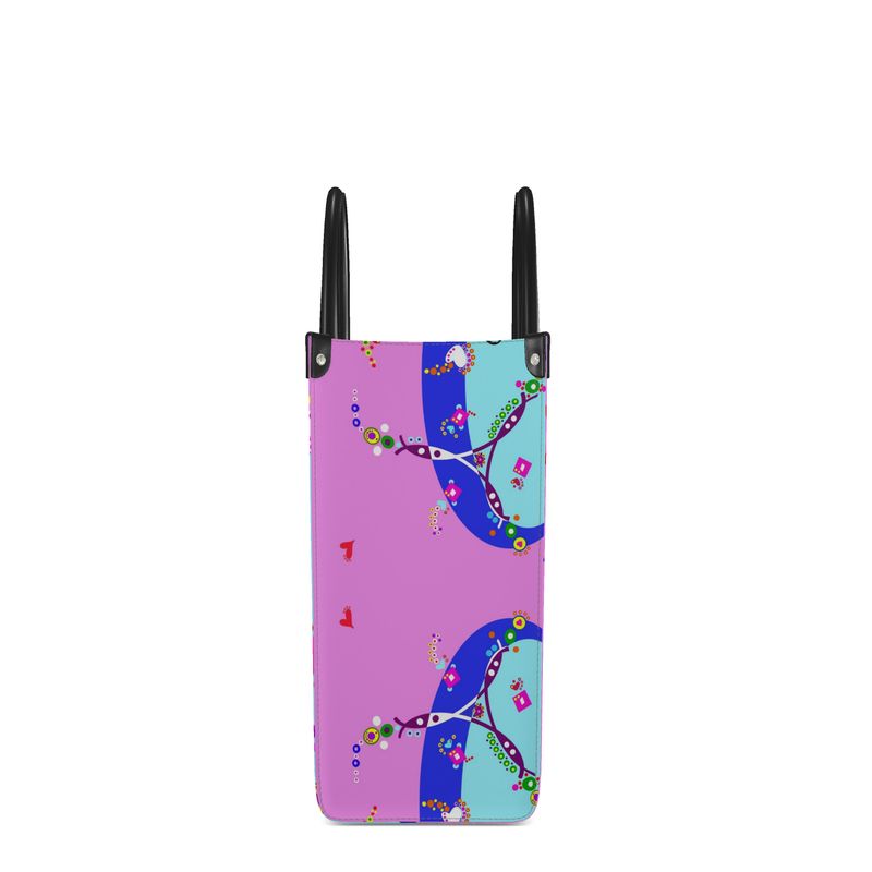 Leather Shopper Bag - Smile