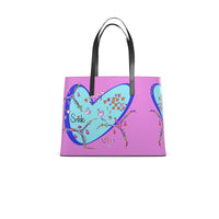 Leather Kika Tote Bag - Smile