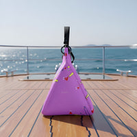 Leather Slouch Bag - Yellow Leaves