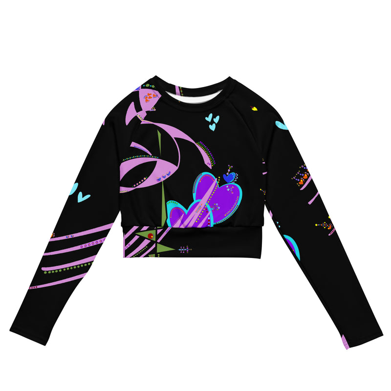 Long-sleeve Crop Top