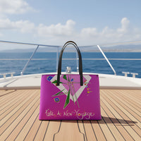 Leather Kika Tote Bag - Take A New Voyage