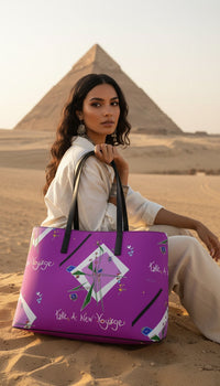 Leather Kika Tote Bag - Take A New Voyage