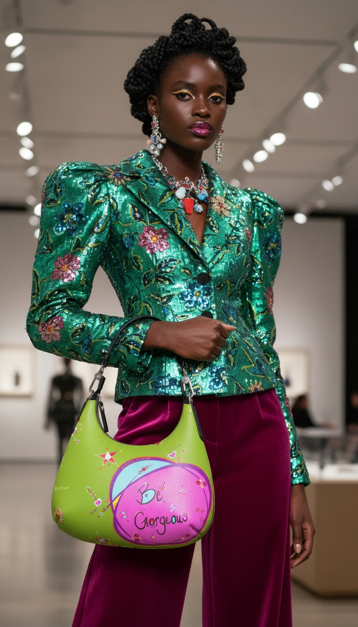 Mini Leather Hobo Bag - Be Gorgeous