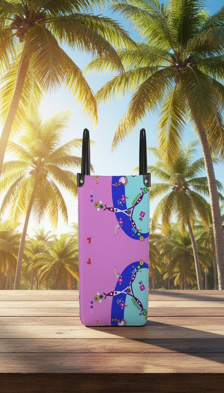 Leather Shopper Bag - Smile