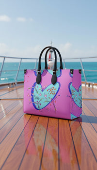 Leather Shopper Bag - Smile