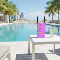 Leather Shopper Bag - Yellow Leaves