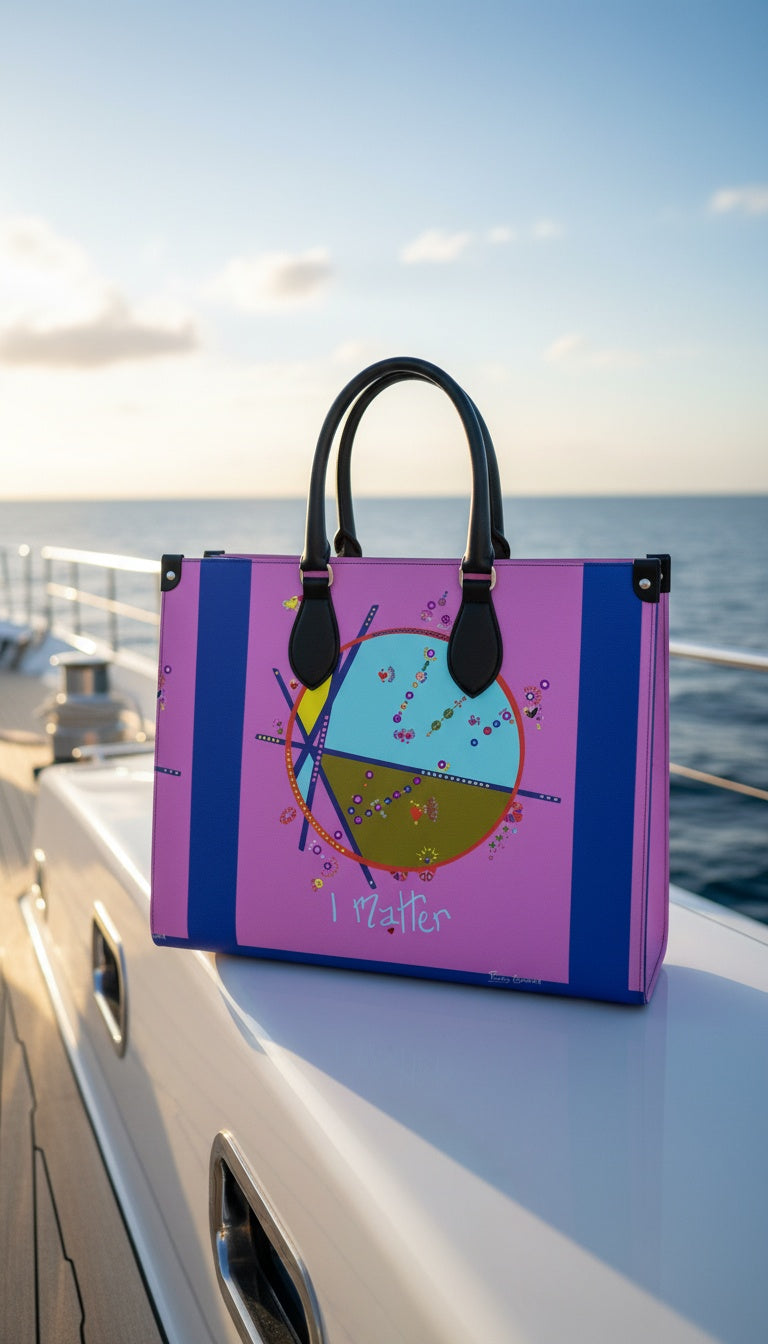 Leather Shopper Bag - I Matter