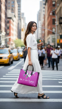 Leather Shopper Bag - Take A New Voyage