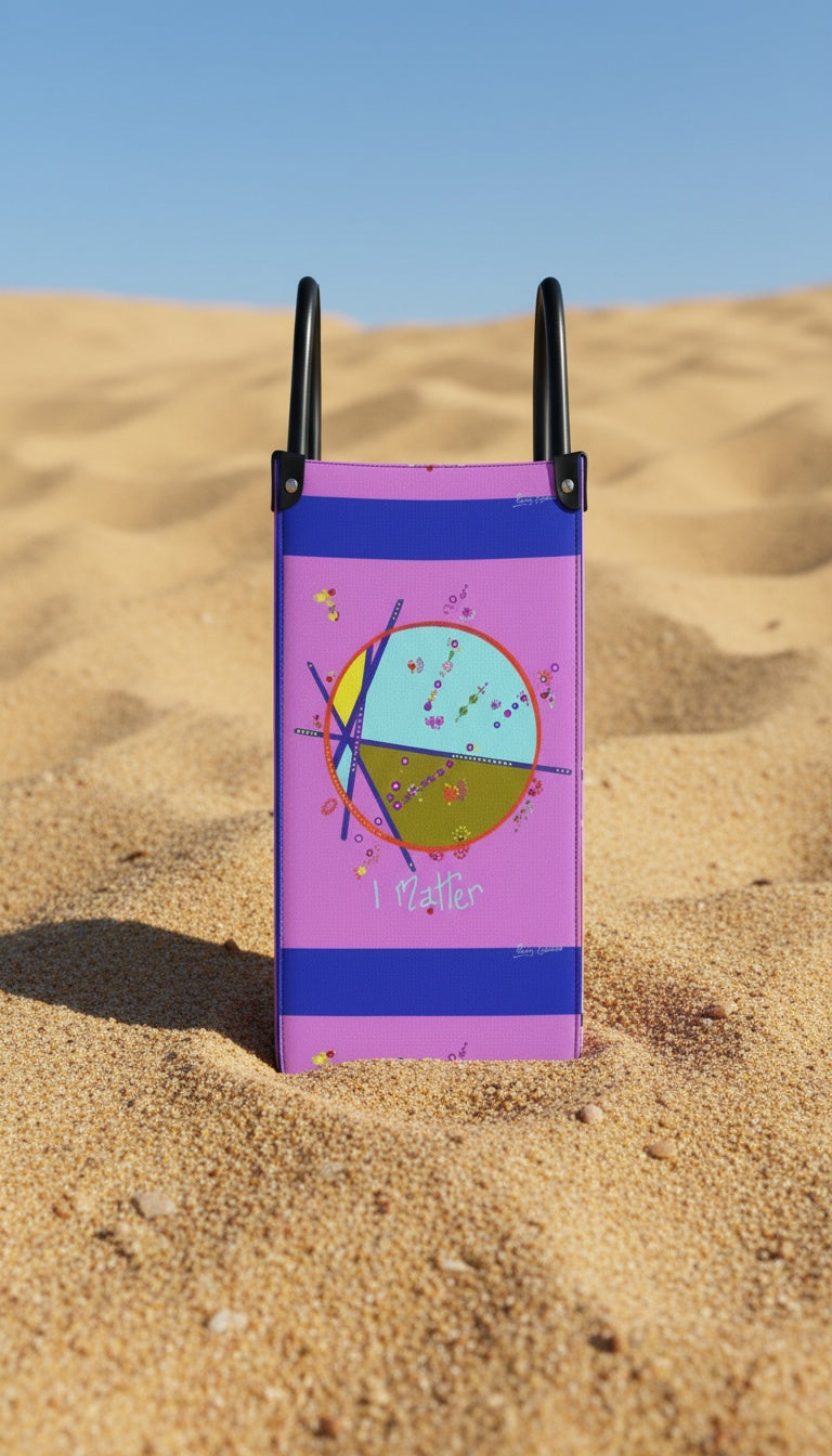 Leather Shopper Bag - I Matter