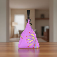 Leather Slouch Bag - Yellow Leaves